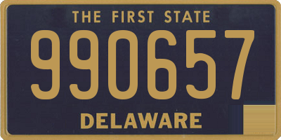 DE license plate 990657