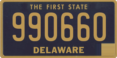 DE license plate 990660