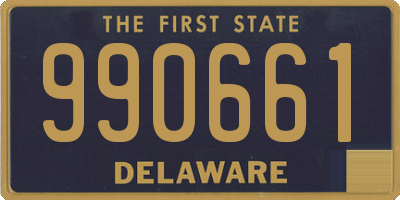 DE license plate 990661