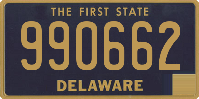 DE license plate 990662