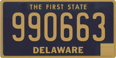 DE license plate 990663