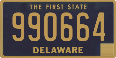 DE license plate 990664