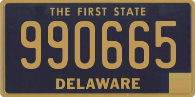 DE license plate 990665