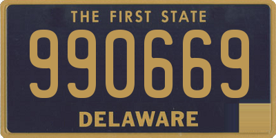 DE license plate 990669