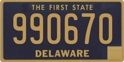 DE license plate 990670