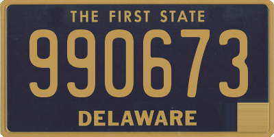 DE license plate 990673