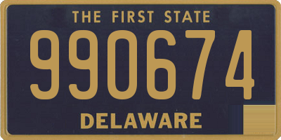 DE license plate 990674