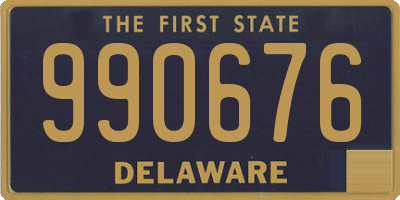 DE license plate 990676