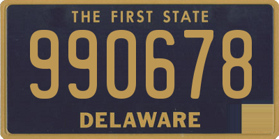 DE license plate 990678