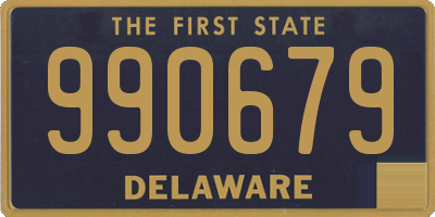 DE license plate 990679