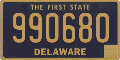 DE license plate 990680
