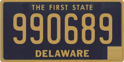 DE license plate 990689