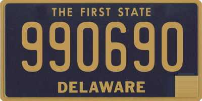 DE license plate 990690