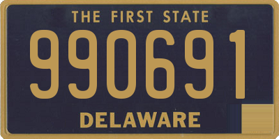 DE license plate 990691