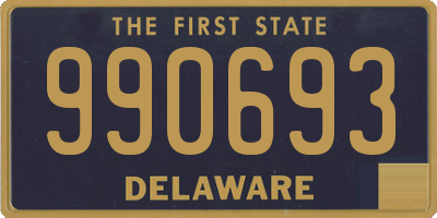 DE license plate 990693