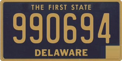 DE license plate 990694