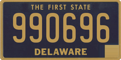 DE license plate 990696