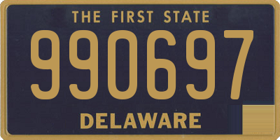 DE license plate 990697