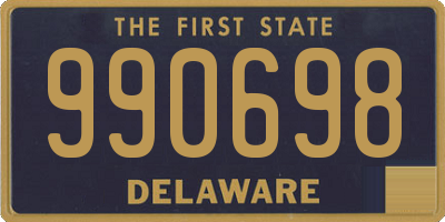 DE license plate 990698