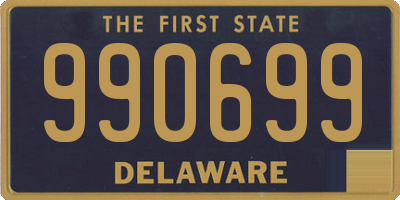 DE license plate 990699