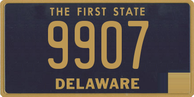 DE license plate 9907