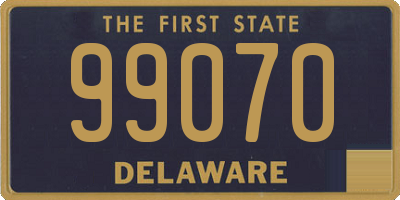 DE license plate 99070