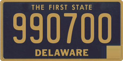 DE license plate 990700