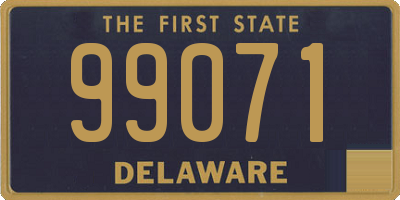 DE license plate 99071