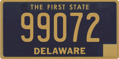 DE license plate 99072