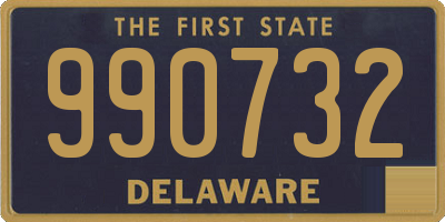 DE license plate 990732