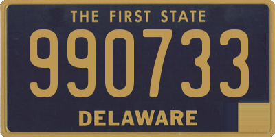 DE license plate 990733