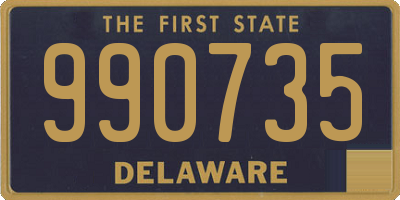 DE license plate 990735