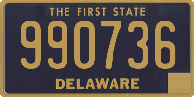 DE license plate 990736