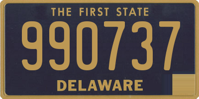 DE license plate 990737