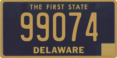DE license plate 99074
