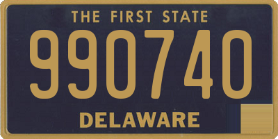 DE license plate 990740