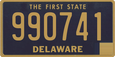 DE license plate 990741