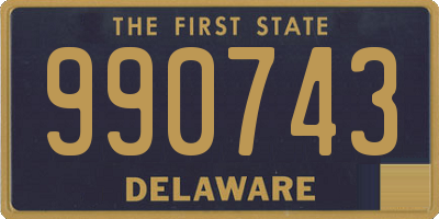 DE license plate 990743