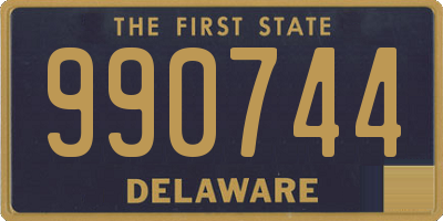 DE license plate 990744