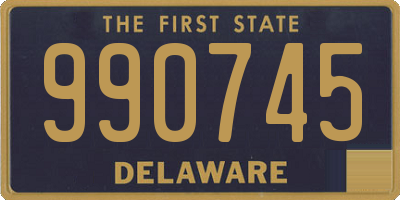 DE license plate 990745