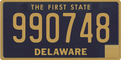 DE license plate 990748