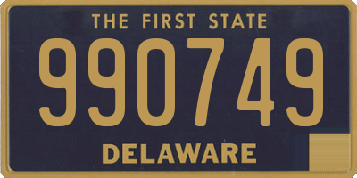 DE license plate 990749