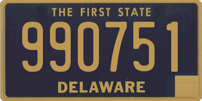 DE license plate 990751