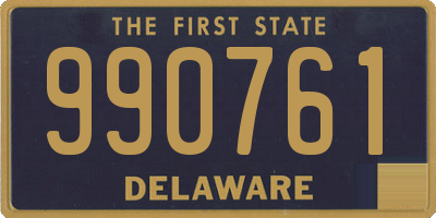 DE license plate 990761