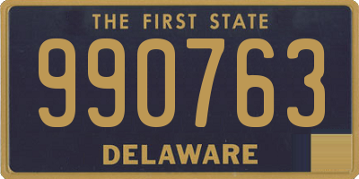 DE license plate 990763