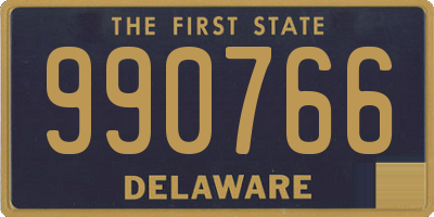 DE license plate 990766