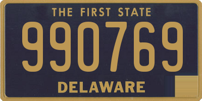 DE license plate 990769