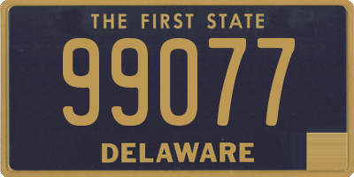 DE license plate 99077