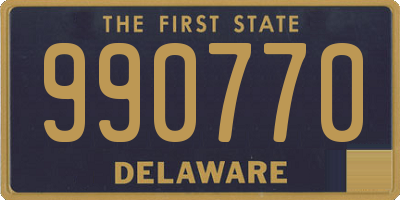 DE license plate 990770