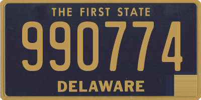 DE license plate 990774